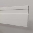 Ver imagem 1 de Moldura Roda Pé Rodapé Branco Pvc 7 Cm - 10 Metros