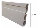 Ver imagem 3 de Moldura Roda Pé Rodapé Branco Pvc 7 Cm - 10 Metros