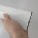 Ver imagem 5 de Moldura Roda Pé Rodapé Branco Pvc 7 Cm - 10 Metros