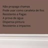 Moldura Roda Pé Rodapé Branco Pvc 7 Cm - 10 Metros - 6