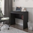 Ver imagem 4 de Escrivaninha Mesa de Computador com 1 Gaveta e Prateleira Organizadora para Quarto ou Escritório