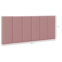 Ver imagem 6 de Cabeceira Cama Casal Queen Modulo 1,60 Itália Estofada Suspensa - Rose Suede