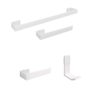 Ver imagem 2 de Kit de Acessórios para Banheiro – 4 Peças Design Clean e Durabilidade - Branco