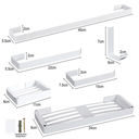 Ver imagem 3 de Kit de Acessórios para Banheiro – 4 Peças Design Clean e Durabilidade - Branco