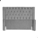 Ver imagem 5 de Cabeceira de Cama Box Estofada 195 Cm King Linho Emma