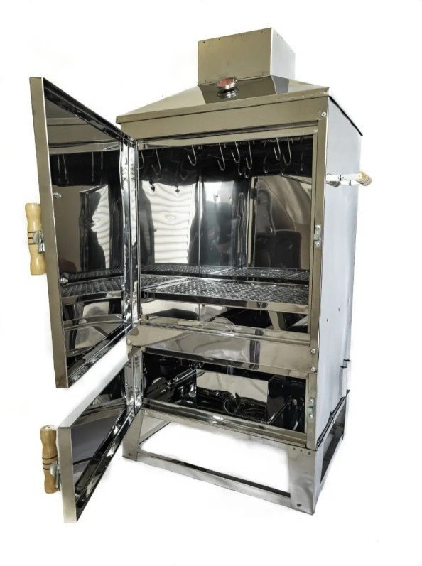Defumador Profissional Para Alimentos Inox P S/Kit Gás