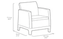 Ver imagem 6 de Conjunto de Poltronas 5 Lugares Scandi Forma Soft Bege Keter