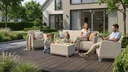 Ver imagem 2 de Conjunto de Poltronas 5 Lugares Scandi Forma Soft Bege Keter