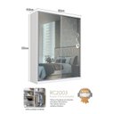 Ver imagem 3 de Guarda-Roupa 2 Portas de Correr 2 com Espelho 3 Gavetas Zira Branco
