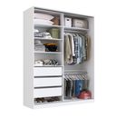 Ver imagem 5 de Guarda-Roupa 2 Portas de Correr 2 com Espelho 3 Gavetas Zira Branco