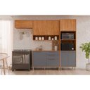 Ver imagem 1 de Cozinha Modulada Mgm 4 Peças Divina C4p263 Cinamomo/titanium