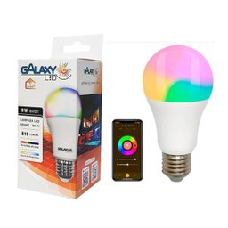 Lâmpada Smart Wi Fi Led Bulbo A60 9w E27 Bvolt Galaxy - 5
