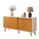 Ver imagem 4 de Aparador Buffet Ripado 2 Portas Moderno 2 Cores Qualidade Excelente