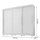 Ver imagem 4 de Guarda-Roupa Casal 3 Portas 5 Gavetas Milão Móveis Lanza