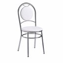 Ver imagem 4 de Kit 2 Cadeiras de Jantar 89,5x41cm Branco/Cromado