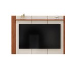 Ver imagem 6 de Painel Quarto P/ Tv até 75 Pol Helo 183x136cm Off White/freijó - Dj Móveis