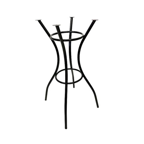 Base para Mesa Bistrô Cor Preta Média Altura 92cm para Tampo Vidro Madeira Pedra Poltronas do Sul Li