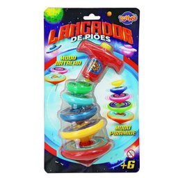 Lançador de Piões - 2 Modos - Batalha e Pirâmide - 6 peças - Toyng - 1 Lançador de Piões - 2 Modos - Batalha e Pirâmide - 6 peças - Toyng - 1
