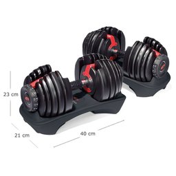 Halter Dumbbell Regulável Bowflex Selecttech 552 - 2 a 24 Kg - 4