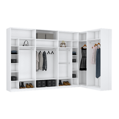 KIT CLOSET MODULAR M246.2021.B (CASA, QUARTO) MUNDI MOVEIS