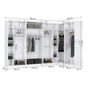 Ver imagem 2 de KIT CLOSET MODULAR M246.2021.B (CASA, QUARTO) MUNDI MOVEIS