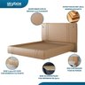 Cama Casal King Size Flutuante Star Couro Ecológico Pu - Skybox - 4