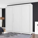 Ver imagem 1 de Guarda-Roupa Casal 3 Portas 5 Gavetas Veneto Móveis Lanza