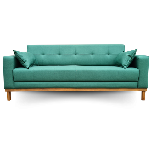 Sofá Gianni | Base de Madeira & Tecido Acquablock Impermeável | 180cm | Oliva