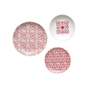 Conjunto de 18 Peças de Porcelana Le Maioliche - Porcelana - Tiffany - Esmeralda - Guzzini