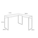 Ver imagem 3 de Mesa de Escritório em L Bela com Pés em Metal
