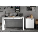 Ver imagem 3 de Gaveteiro P/ Escritório Me4148 C/ 3 Gavetas (1 C/ Chave) Amêndoa - Tecno Mobili