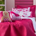 Ver imagem 6 de Kit Cobre Leito Paty Pink Dupla Face C/ Almofadas Solteiro 06 Peças