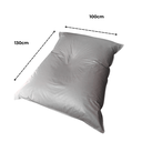Ver imagem 3 de Puff Almofadão Retangular Gigante Eventos Conforto Cheio Casa Quarto - Cinza