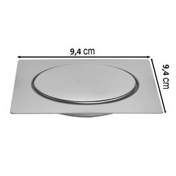Ralo Click Inteligente Em Inox 10x10 Cm + Porta Grelha - 5