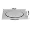 Ralo Click Inteligente Em Inox 10x10 Cm + Porta Grelha - 5