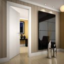 Ver imagem 1 de Kit Porta de Madeira 210x80cm Lisa Primer Direita Moldufama