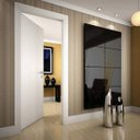 Ver imagem 1 de Kit Porta de Madeira 210x80cm Lisa Primer Direita Moldufama