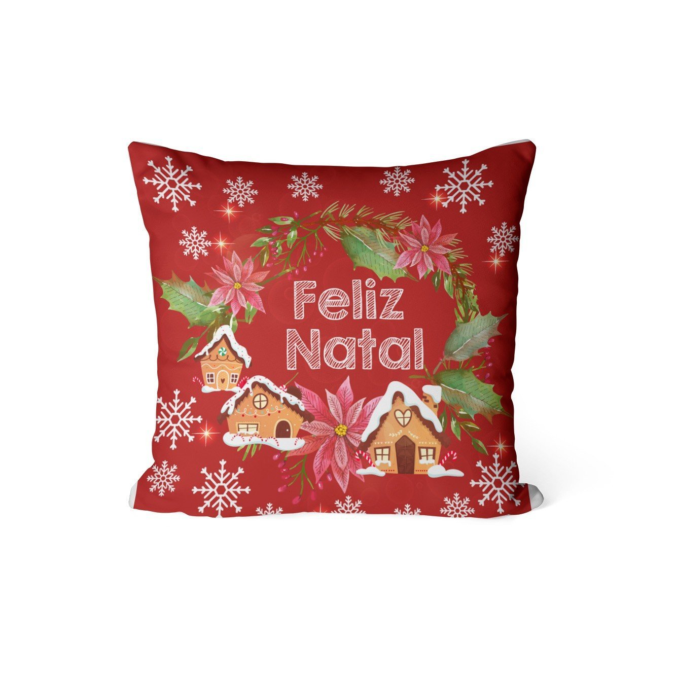 Kit Com 5 Capas Para Almofadas Decorativas Meia De Natal - 3