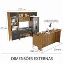 Ver imagem 4 de Cozinha 06 Pçs Ripado Nesher Princesa Gourmet 100% Mdf