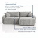 Ver imagem 4 de Sofá Cama Modular Orgânico Retrátil 4 Lugares 270cm Base Madeira Maciça Cancún