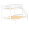 Beliche com Cama Casal Slim Madeira Maciça Branco Housin - 4