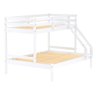 Beliche Com Cama Casal Slim Madeira Maciça Branco Housin - 4