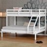 Beliche com Cama Casal Slim Madeira Maciça Branco Housin - 1