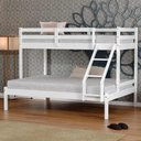 Ver imagem 1 de Beliche com Cama Casal Slim Madeira Maciça Branco Housin