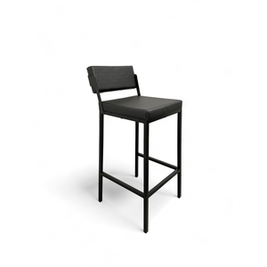 Banqueta Média Estofado para Cozinha Americana Bancada Bar Ilha Prisma 65cm.