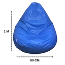 Ver imagem 3 de Puff Pera com Enchimento Decoração Conforto Eventos Almofadão -azul