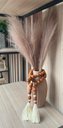 Ver imagem 5 de Colar de Mesa Decorativo Madeira Médio 130cm Rústico com Tassel e Argolas Marron