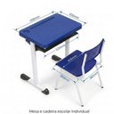 Ver imagem 6 de Conjunto Escolar com Apoio para Livros - (Mesa e Cadeira) - Juvenil 6 a 09 Anos - Realplast - 40999