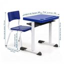 Ver mais imagens de Conjunto Escolar com Apoio para Livros - (Mesa e Cadeira) - Juvenil 6 a 09 Anos - Realplast - 40999