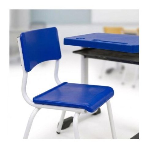 Conjunto Escolar com Apoio para Livros - (Mesa e Cadeira) - Juvenil 6 a 09 Anos - Realplast - 40999